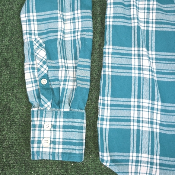 J. Crew | 100% Cotton Plaid Lightweight Button Down Womens Blouse SIZE XS - Picture 13 of 16